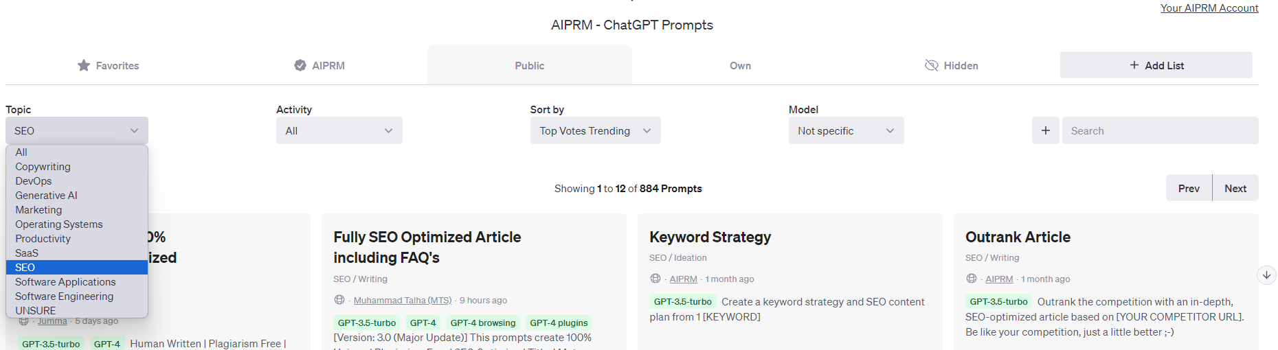 다양한 주제를 선택할 수 있음을 보여주는 이미지