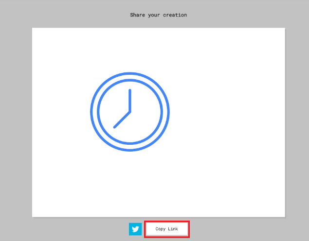 share 버튼으로 URL을 복사하여 이미지 공유 가능