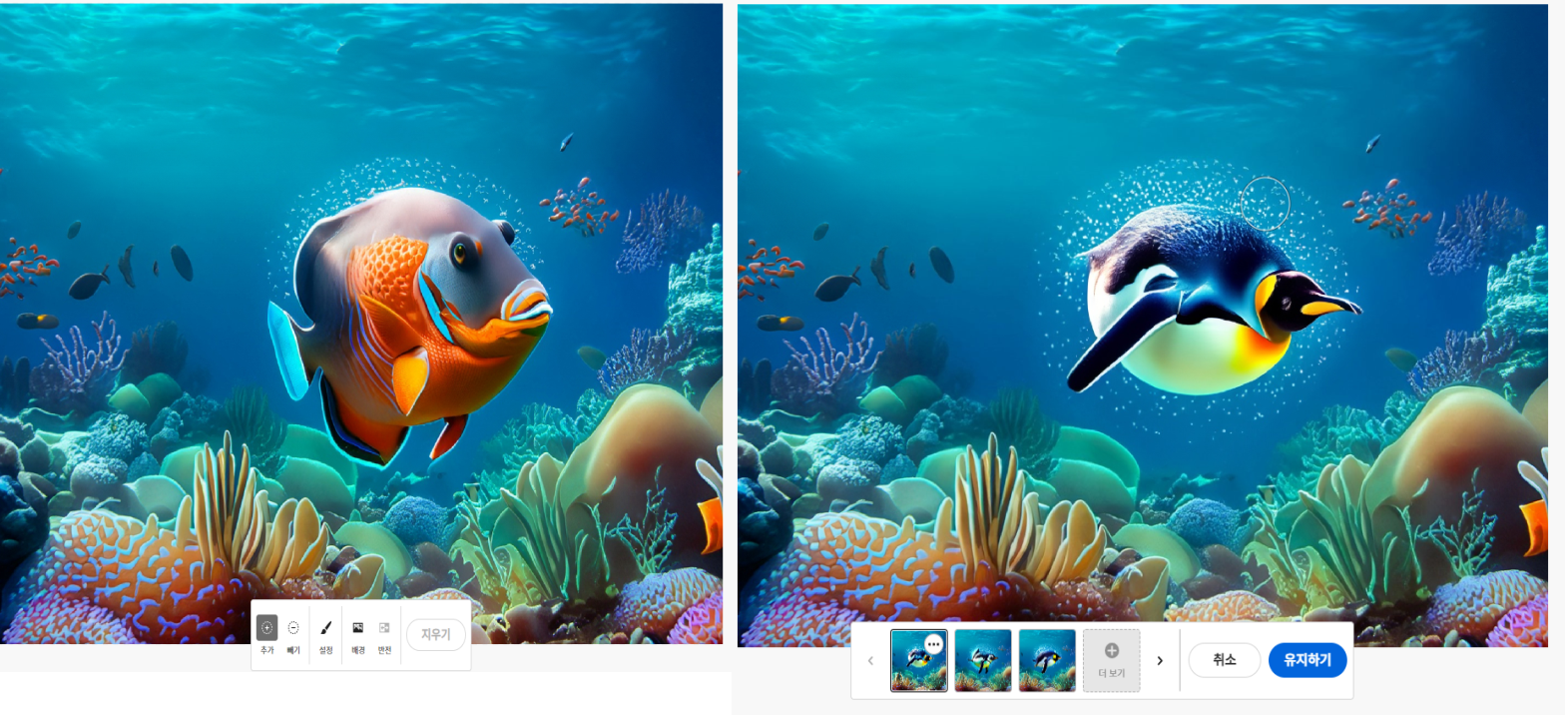 생성형 채우기 기능